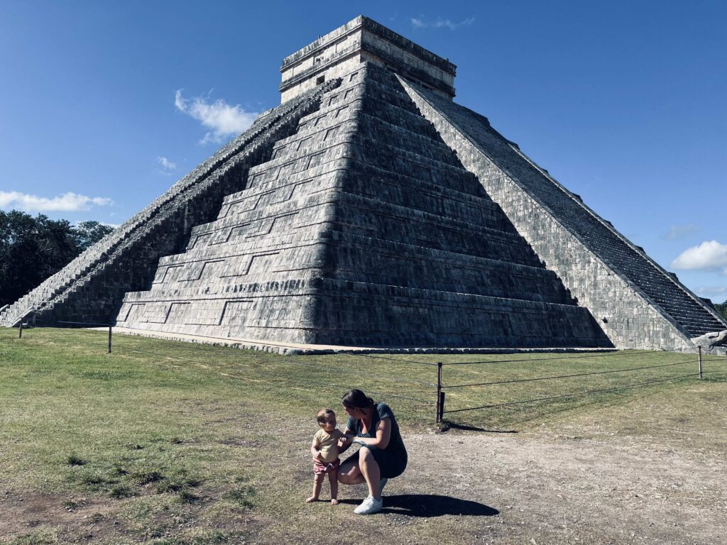 Visiting Chichen Itza with Toddler in Yucatan Mexico