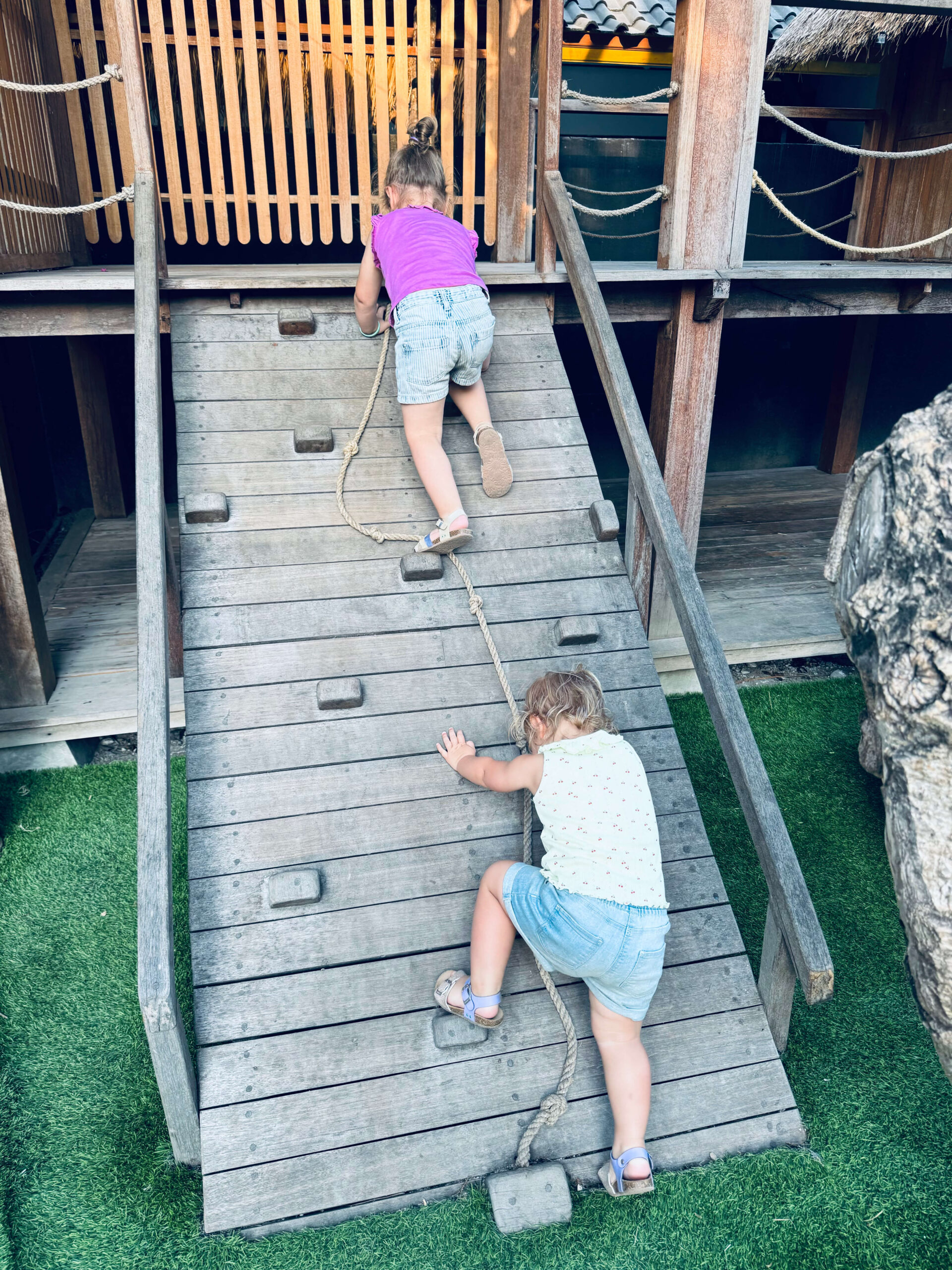 Kids Playing at Ohana's playground in Nusa Lembongan, Bali