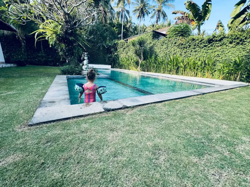 Staying at a family villa with kids in Bali