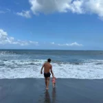 Family-friendly beach in Sanur, Bali, with calm water and a stroller-friendly promenade