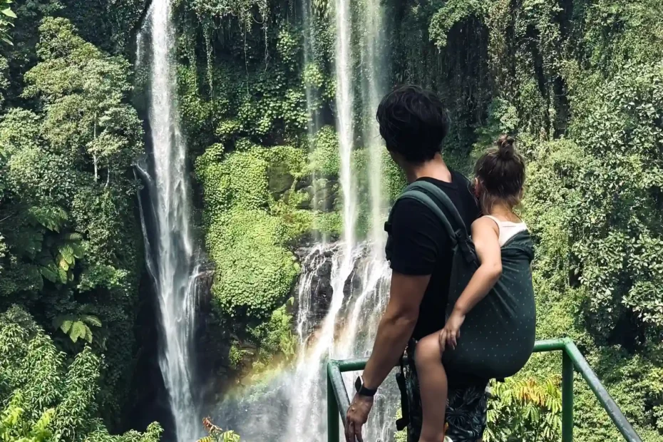 Sekumpul Waterfall with kids in Bali
