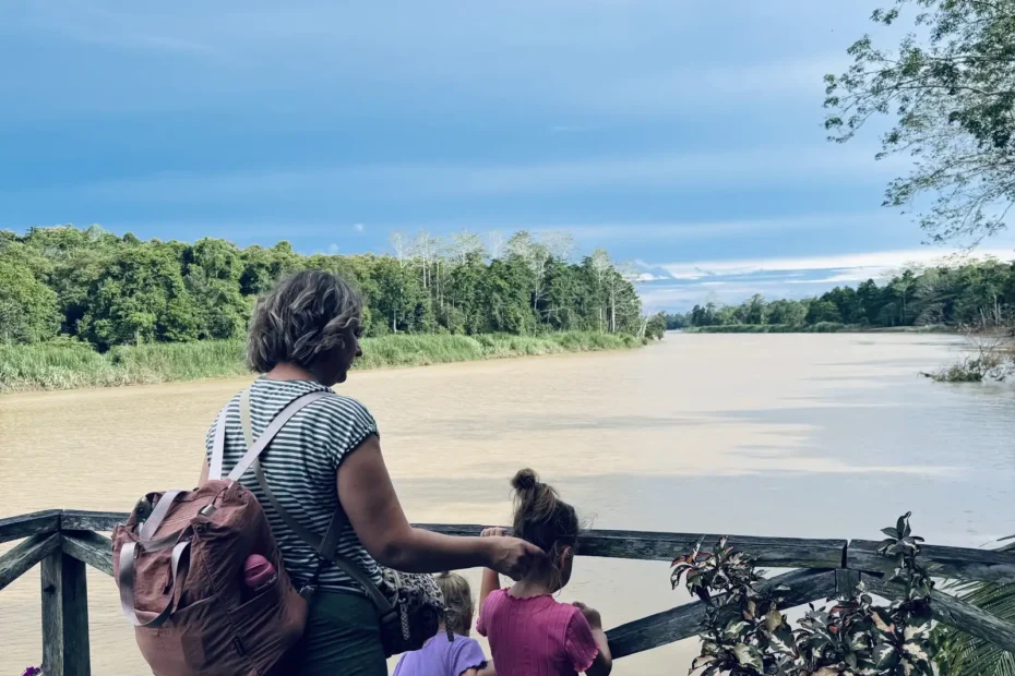Kinabatangan river with kids