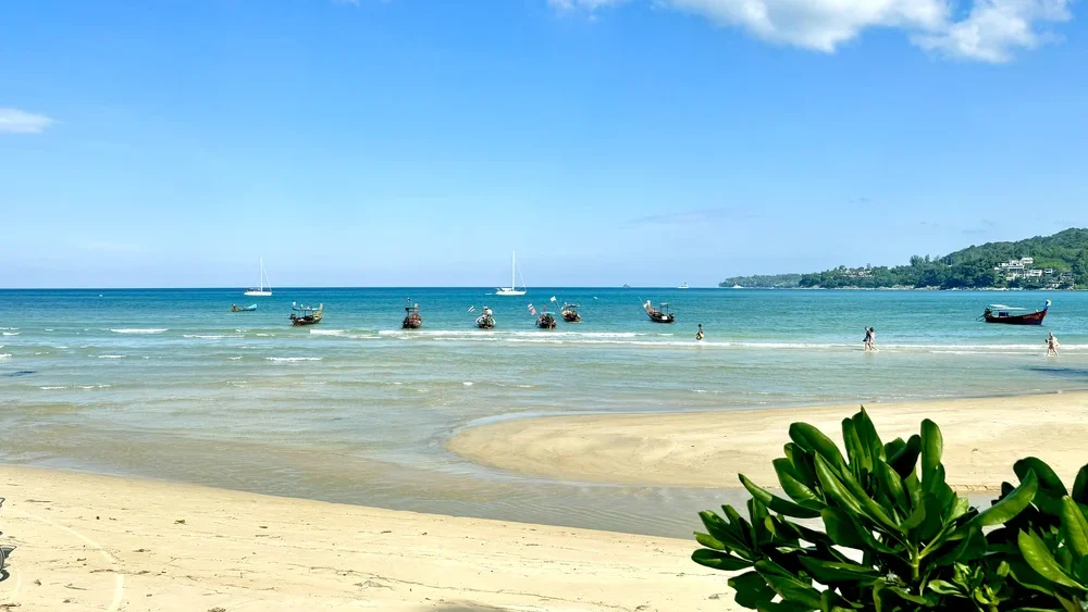 Kamala Beach with kids in Phuket, one of Thailand's most family friendly beaches