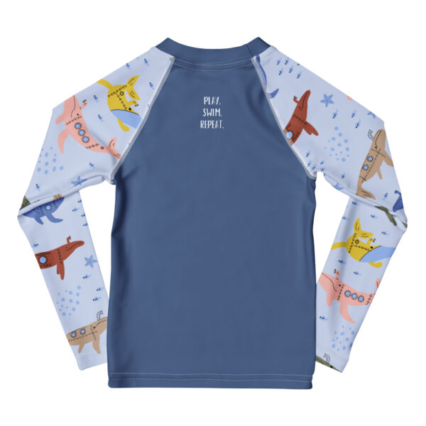 Kids UV Rashguard – Sun Protection for Little Travelers (Whale Print)