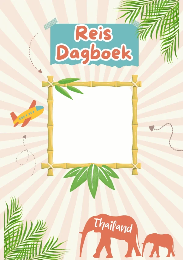 Thailand reisdagboek voor kinderen