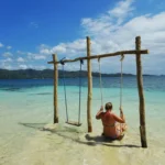 Kids playing at Selong Belanak Beach in Lombok