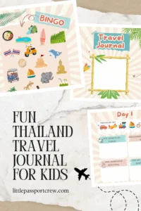 Thailand travel journal. forkids
