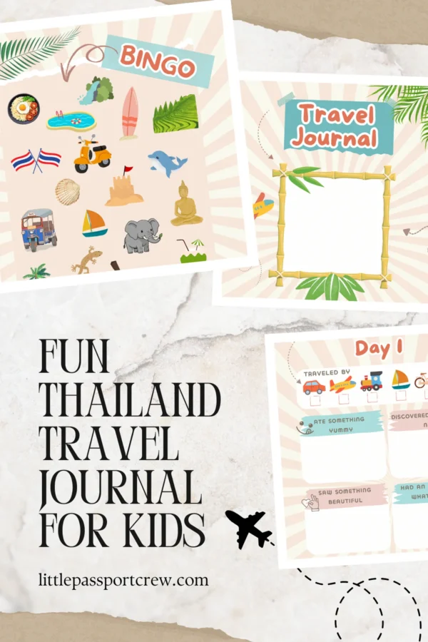 Thailand Travel Journal for Kids & Families (Printable PDF)