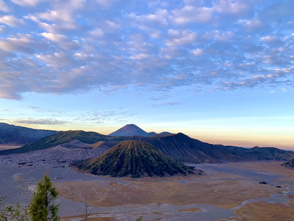 Sunrise view at Mount Bromo volcano Java Indonesia