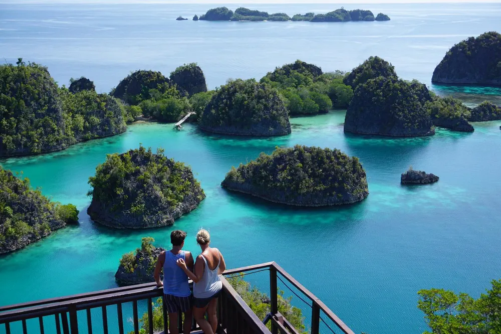 Piaynemo viewpoint Raja Ampat Papua Indonesia