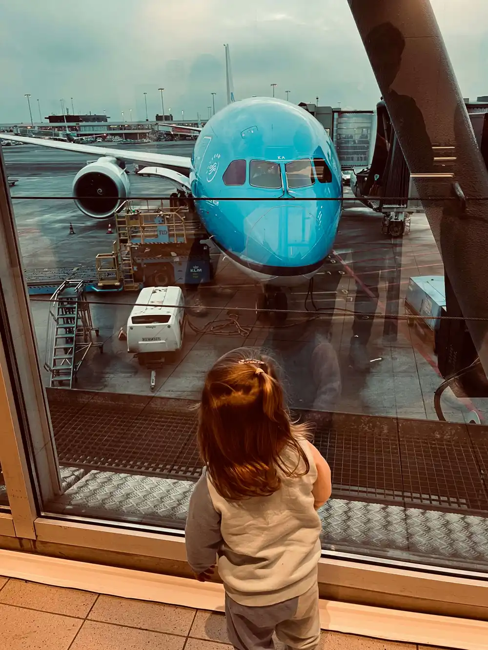 flying with kids, toddler watching airplanes