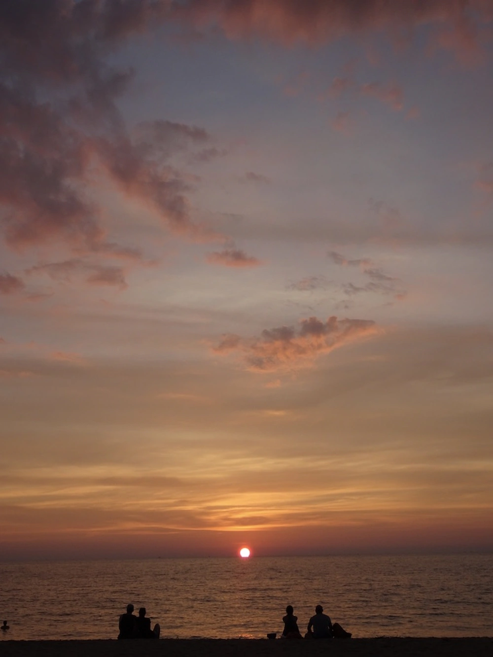 Sunset on Koh Lanta with family