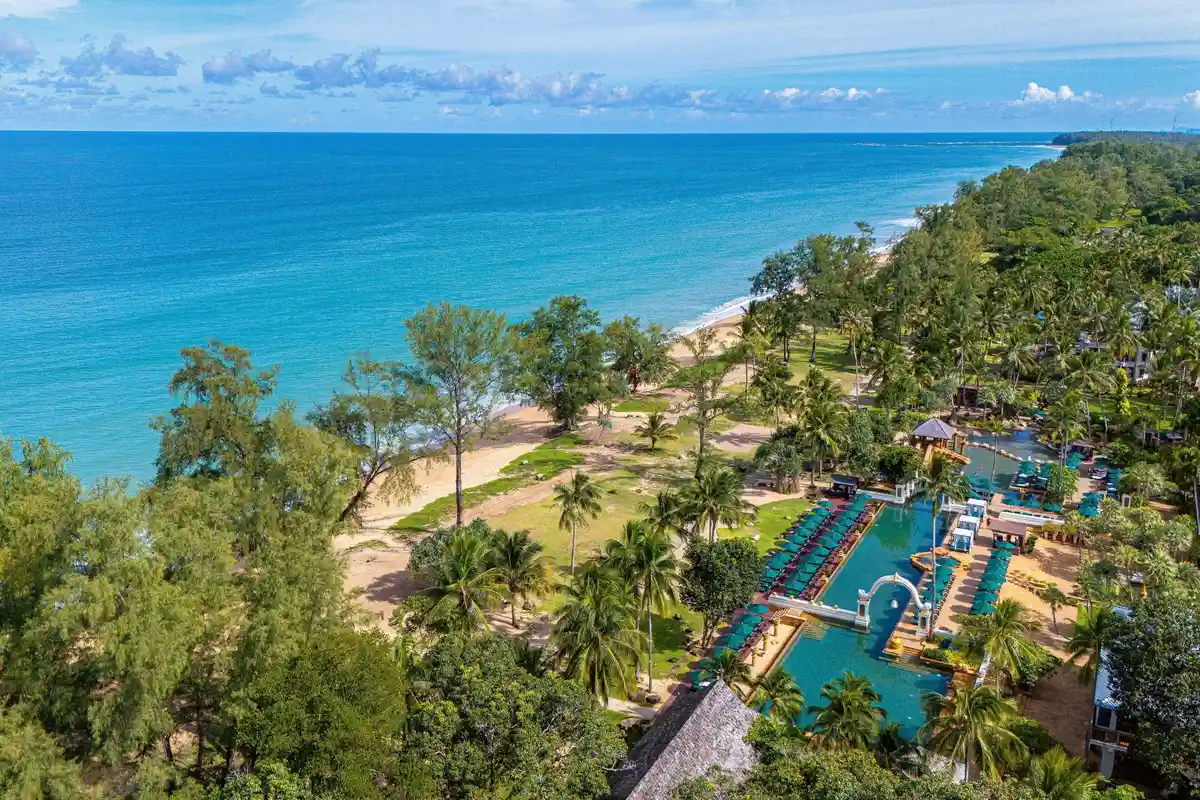 pool and beachfront at JW Marriott Phuket Resort and Spa family hotel Mai Khao Beach