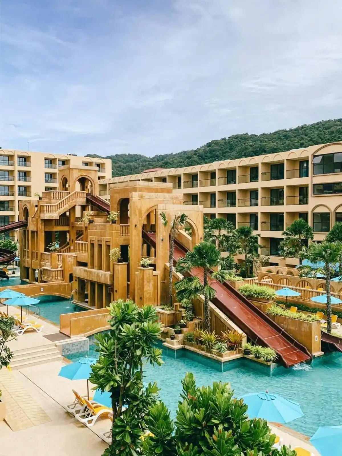 kids water slides at Pamookkoo Resort Phuket family resort