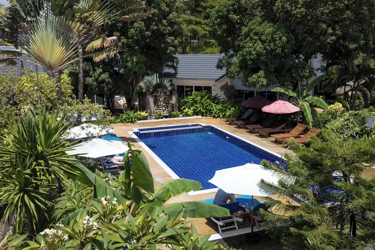 swimming pool at Blue Palm Kata Resort family hotel near Kata Beach Phuket