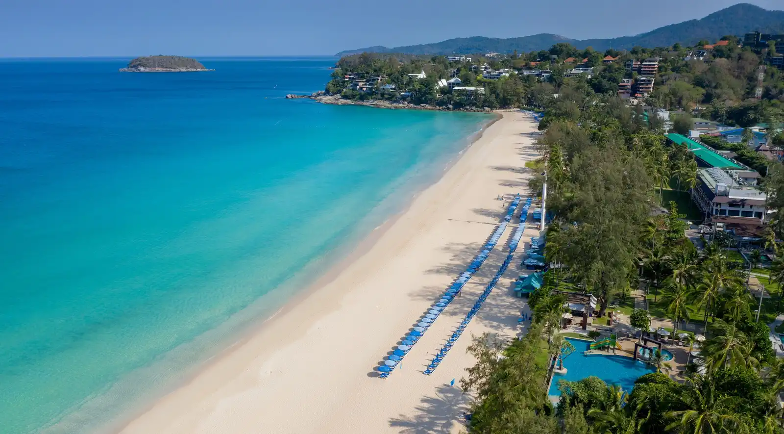 beachfront at Katathani Phuket Beach Resort Kata Noi Beach Phuket family hotel