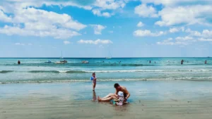 Kids playing on a beach in Phuket