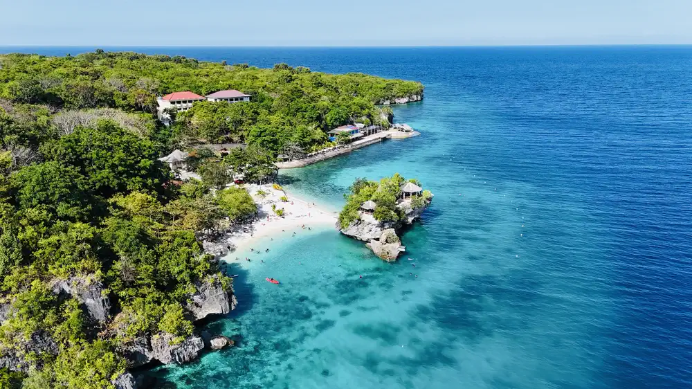 Salagdoong Beach in Siquijor, one of the most beautiful beaches in the Philippines with kids