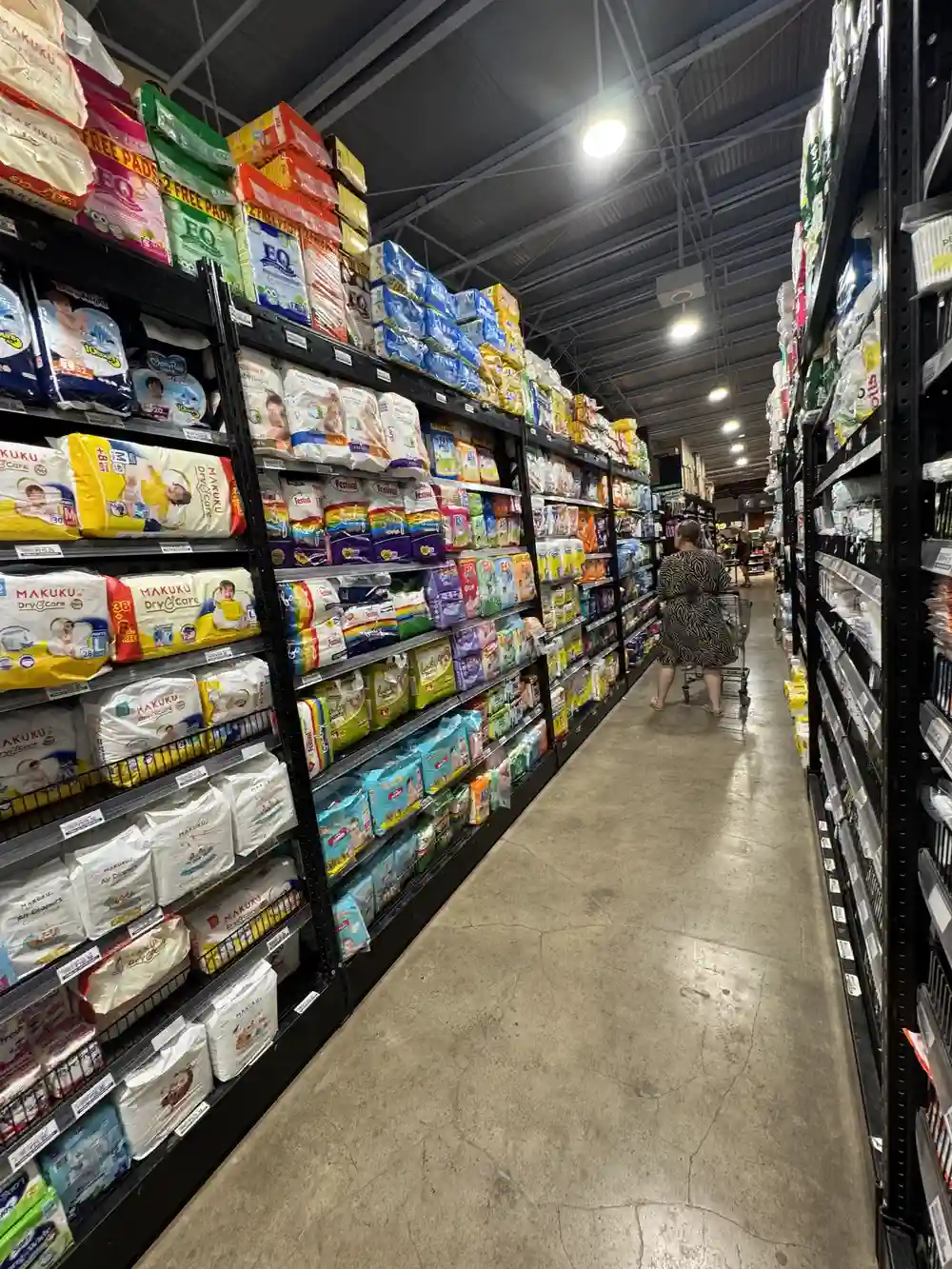 Baby supplies in a supermarket in Panglao, Bohol, Philippines