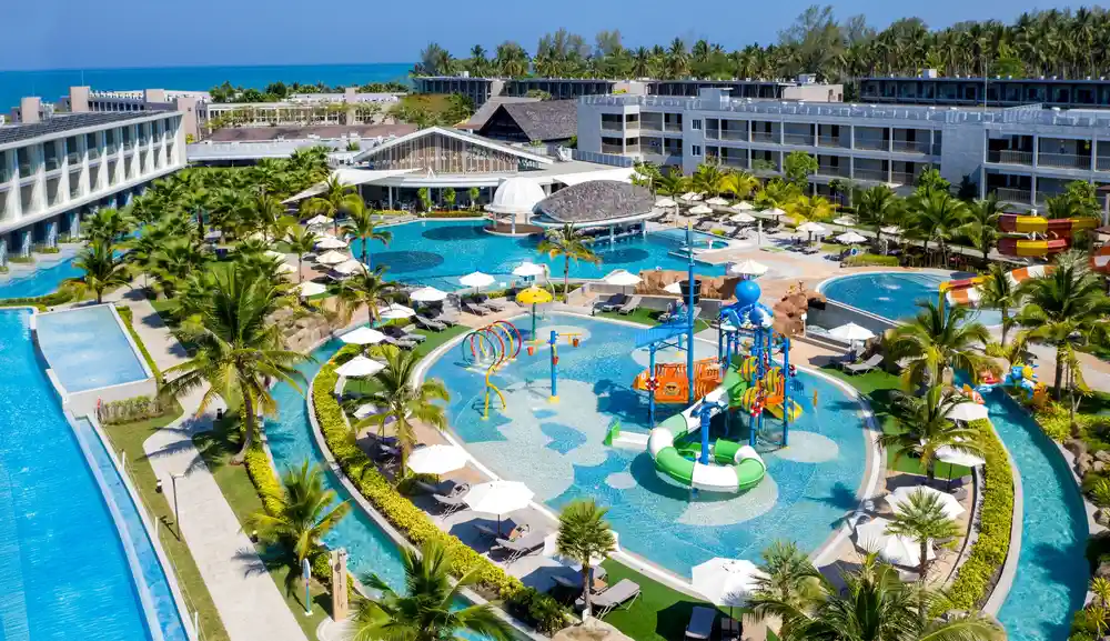 family pool with slides at The Sands Khao Lak by Katathani