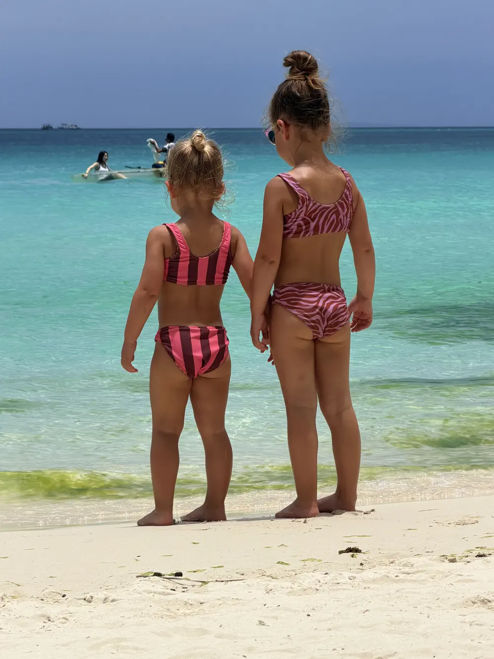 Our daughters on White Beach