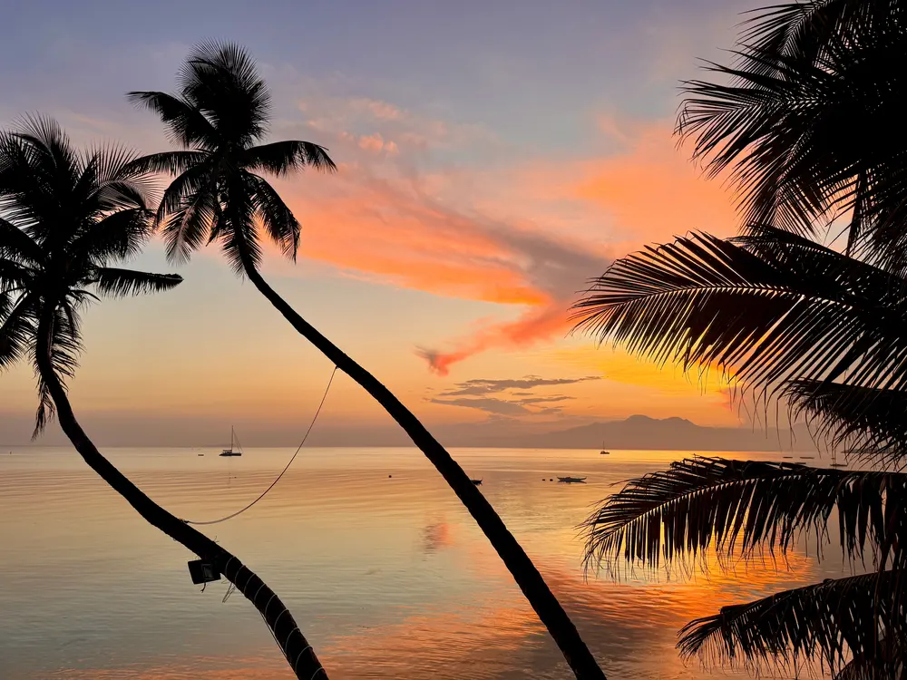 Sunset at Tropical Fun-Ta-Sea in Siquijor