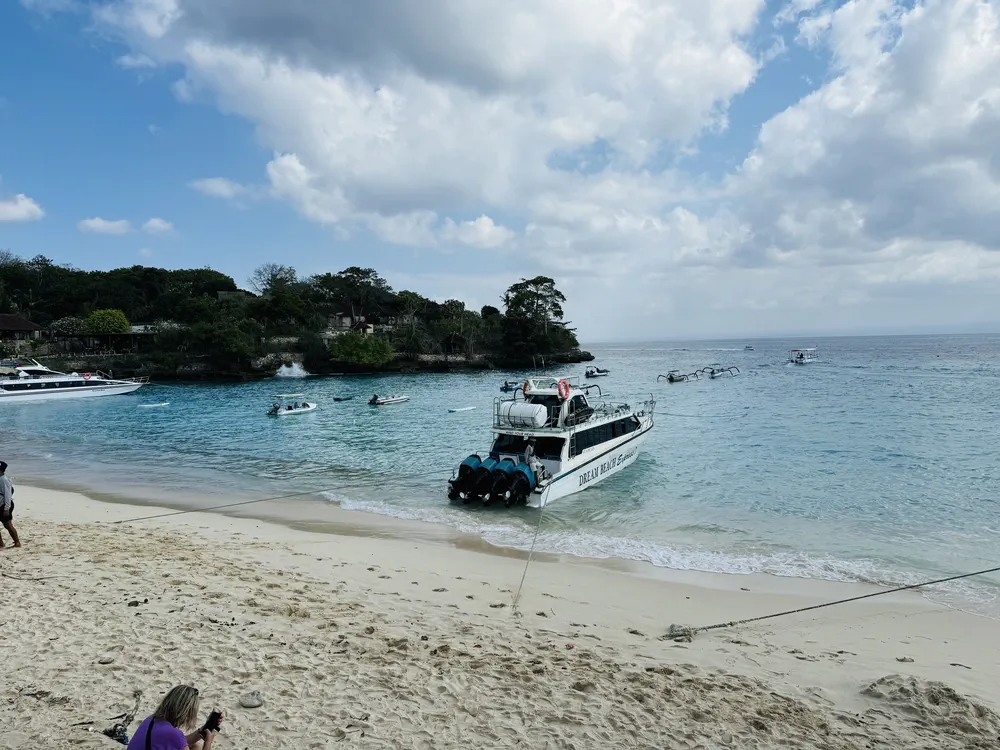 Mushroom Bay on Nusa Lembongan, Indonesia